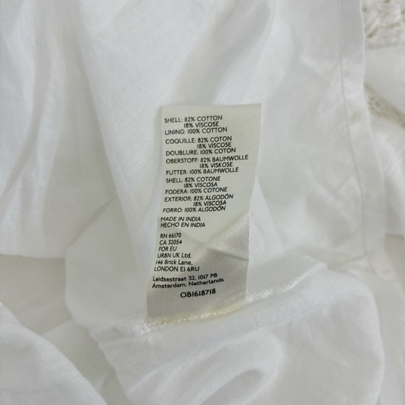 Free People Hudson Mini Dress in Ivory Size XS - Picture 10 of 12